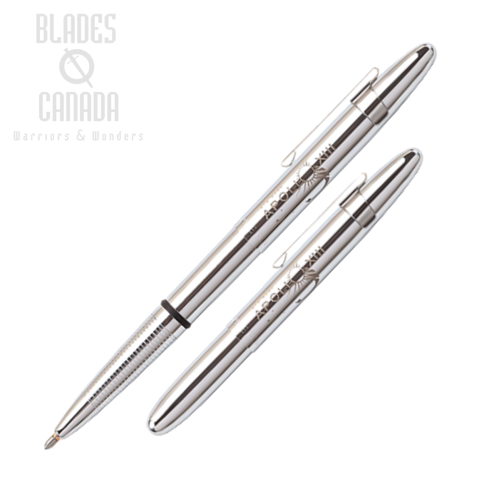 Fisher Space Pen Bullet Pen, Apollo 13 50th Anniversary Pen, Chrome w/Clip, FP400CL-13-50